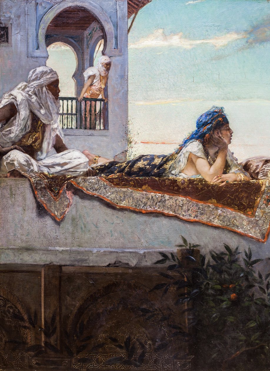 Večer na terasách (Maroko) od Jean Joseph Benjamin Constant