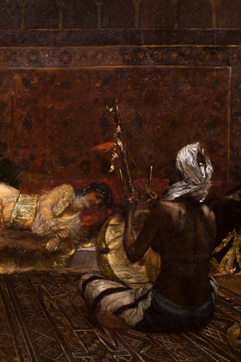 Interiér harému v Maroku (detail) od Jean Joseph Benjamin Constant