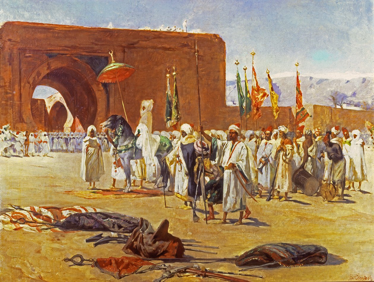 Maurský průvod od Jean Joseph Benjamin Constant