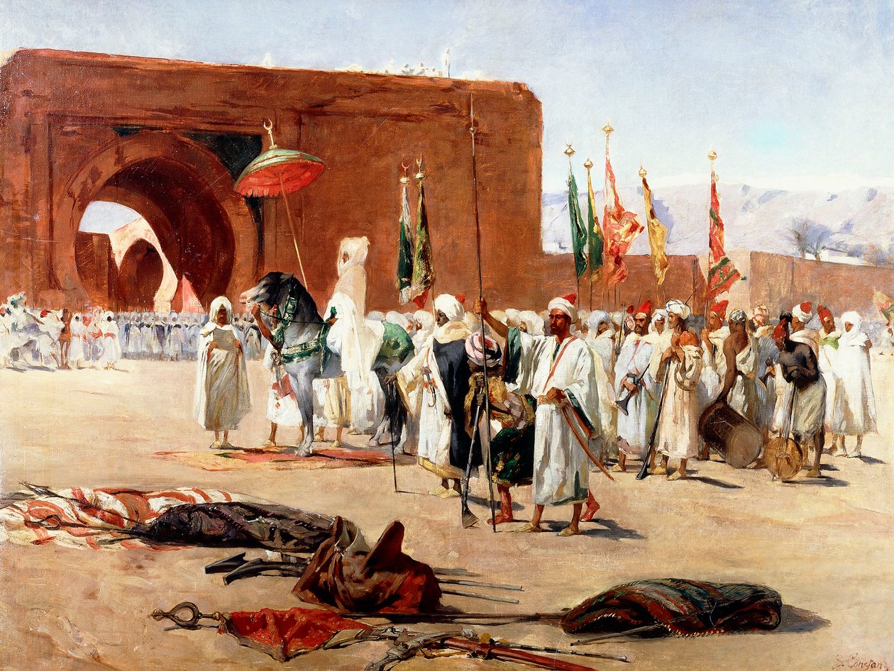 maurský průvod, od Jean Joseph Benjamin Constant