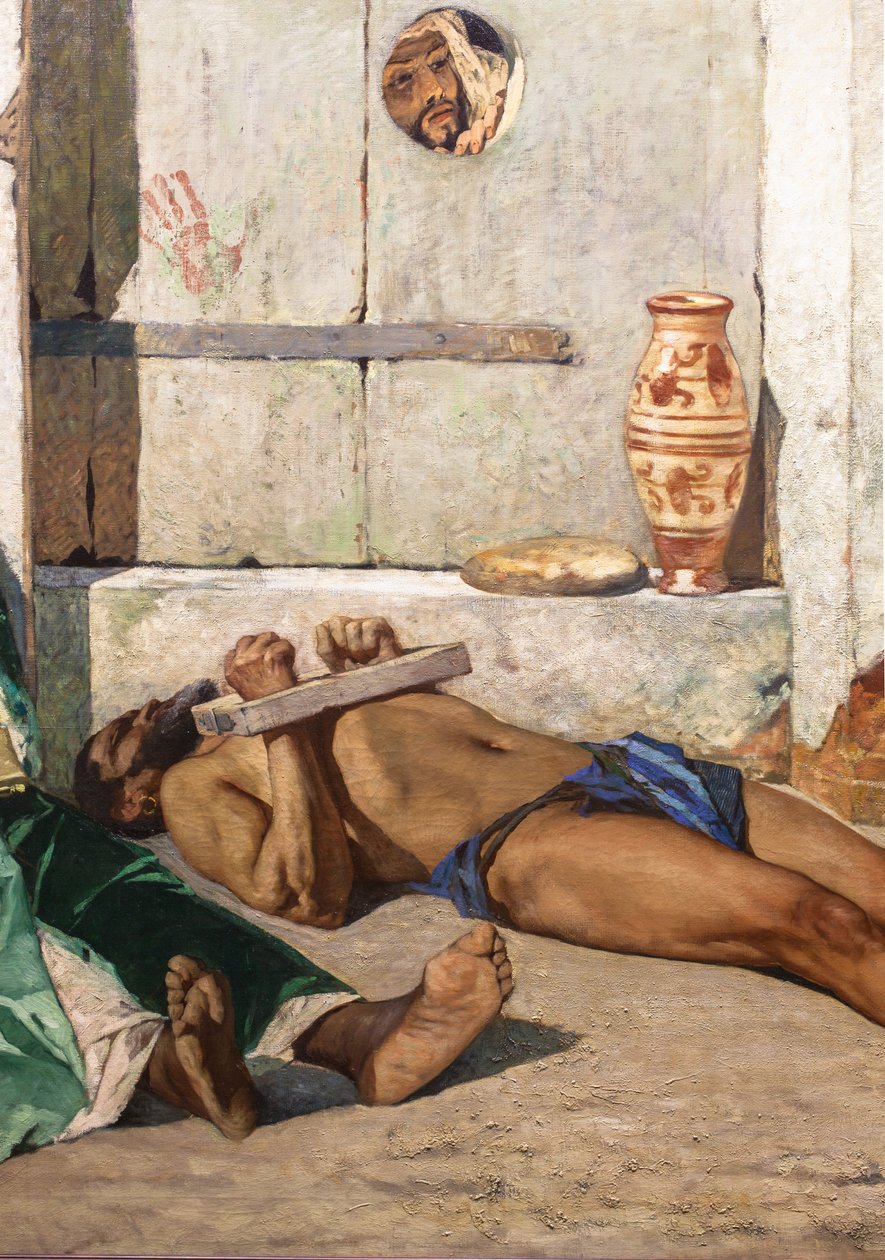 Maročtí vězni (detail) od Jean Joseph Benjamin Constant