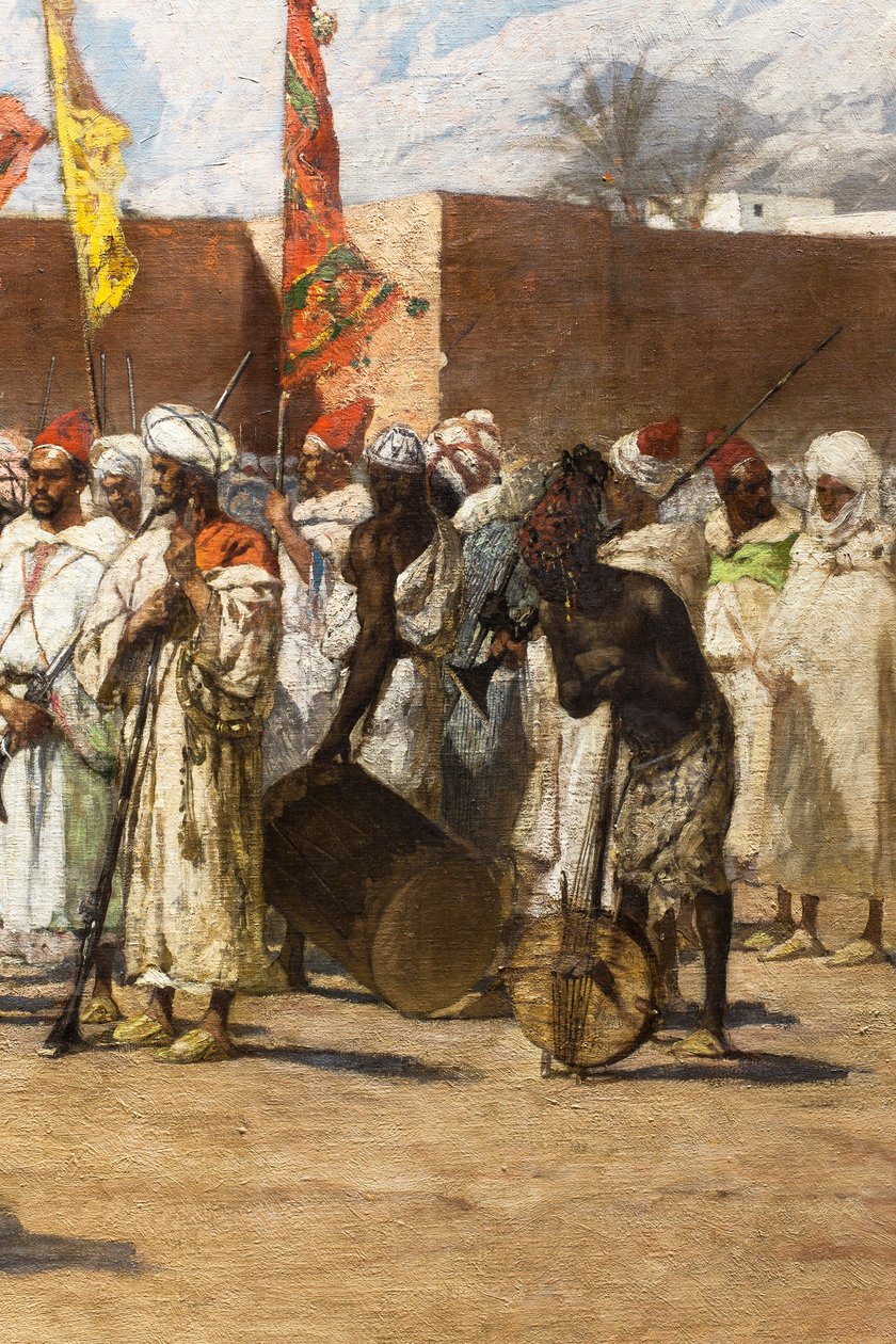 Poslední rebelové, marocká historická scéna (detail) od Jean Joseph Benjamin Constant