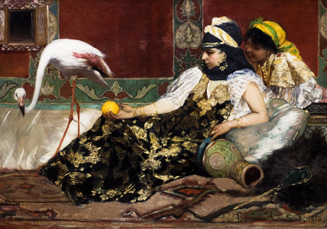 Růžový plameňák od Jean Joseph Benjamin Constant