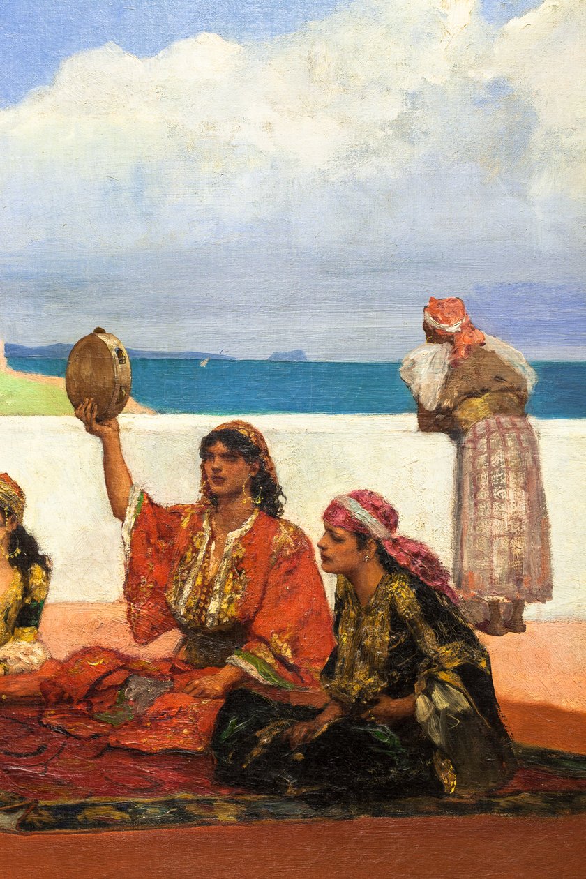 Šálový tanec (detail), asi 1880 (olej na plátně) od Jean Joseph Benjamin Constant