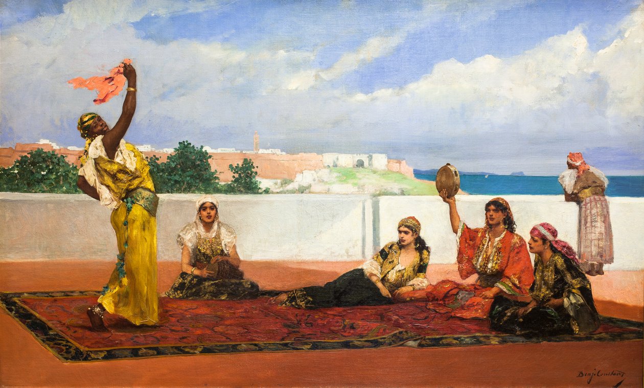 Šálový tanec, asi 1880 (olej na plátně) od Jean Joseph Benjamin Constant