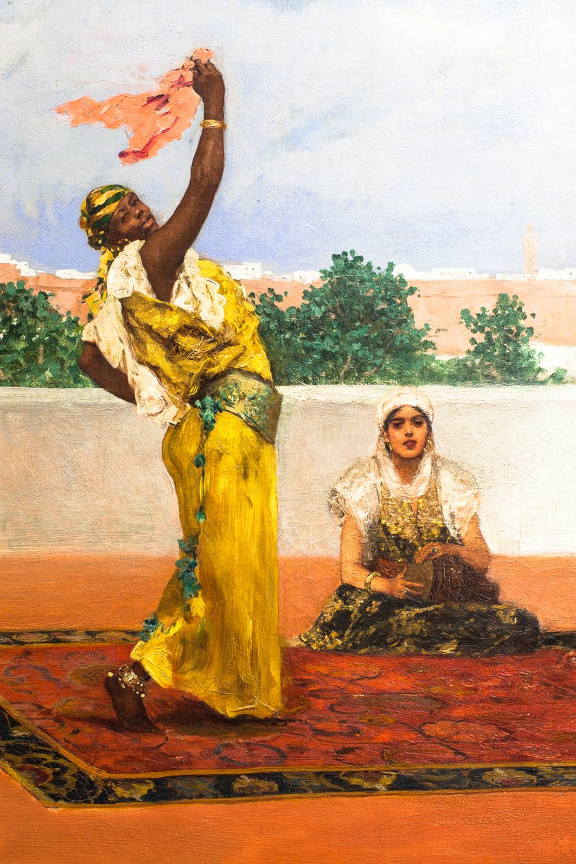 Šálový tanec, asi 1880 (olej na plátně) od Jean Joseph Benjamin Constant