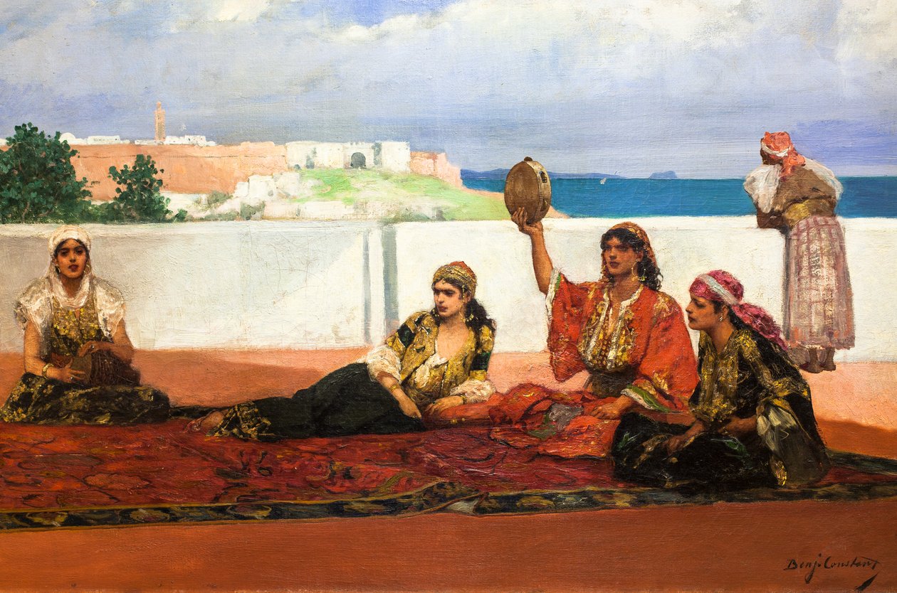 Šálový tanec, asi 1880 (olej na plátně) od Jean Joseph Benjamin Constant