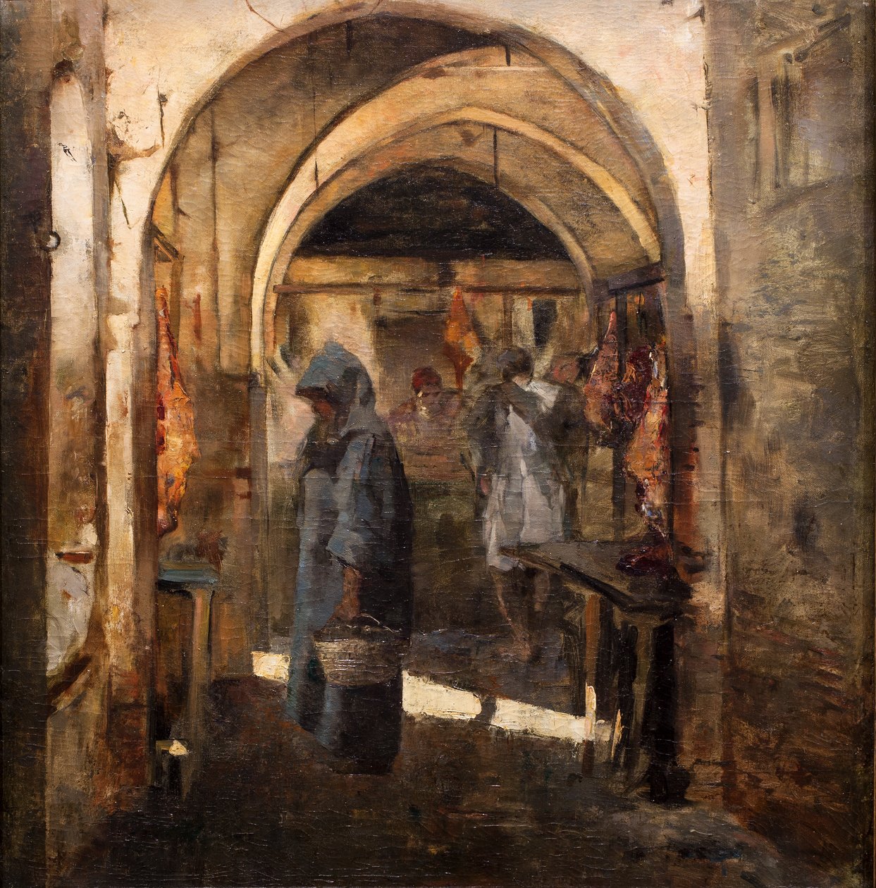 Řeznictví, 2. polovina 19. století. (olej na plátně) od Jean Joseph Benjamin Constant