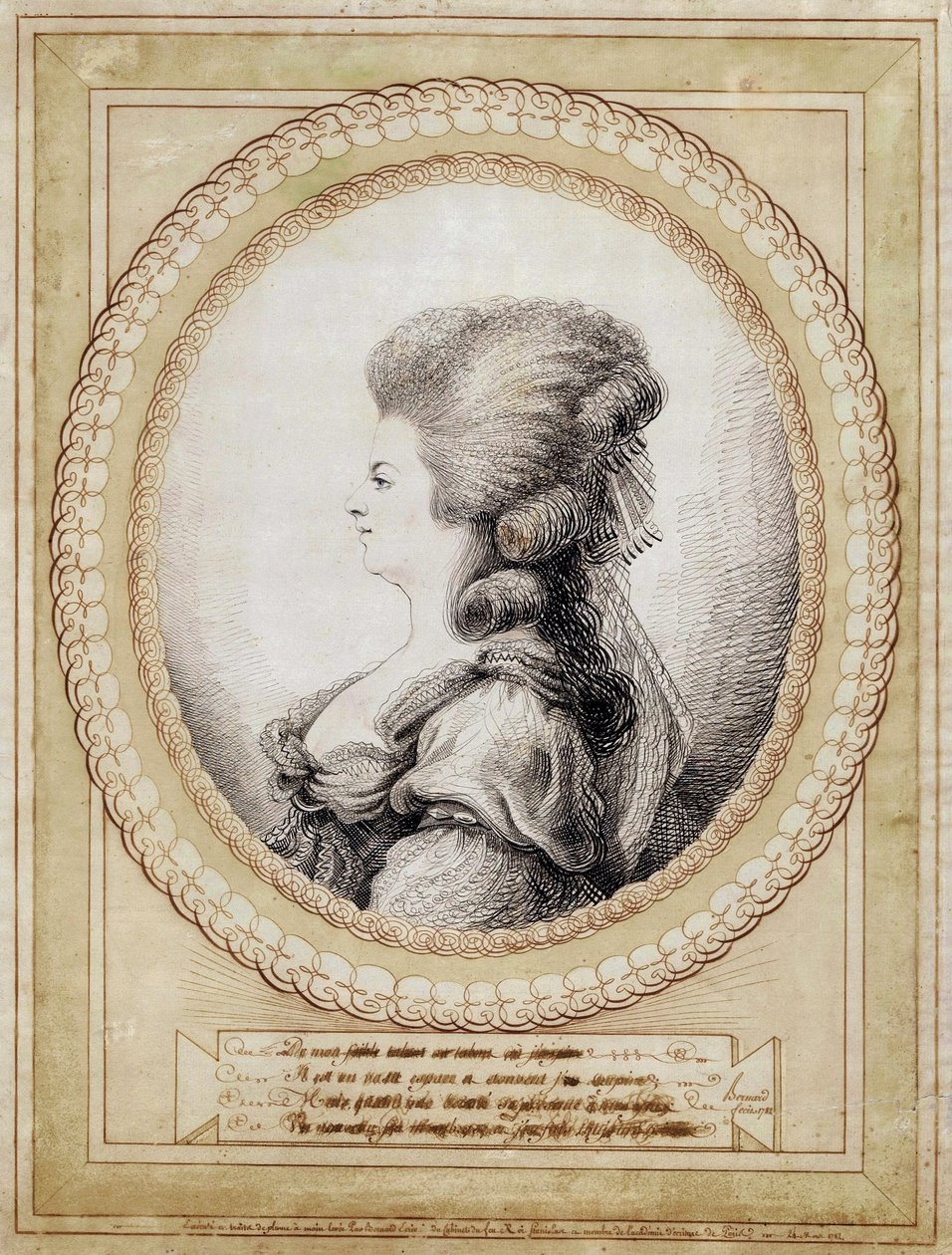 Portrét Marie Antoinetty Rakouské. od Jean Joseph Bernard