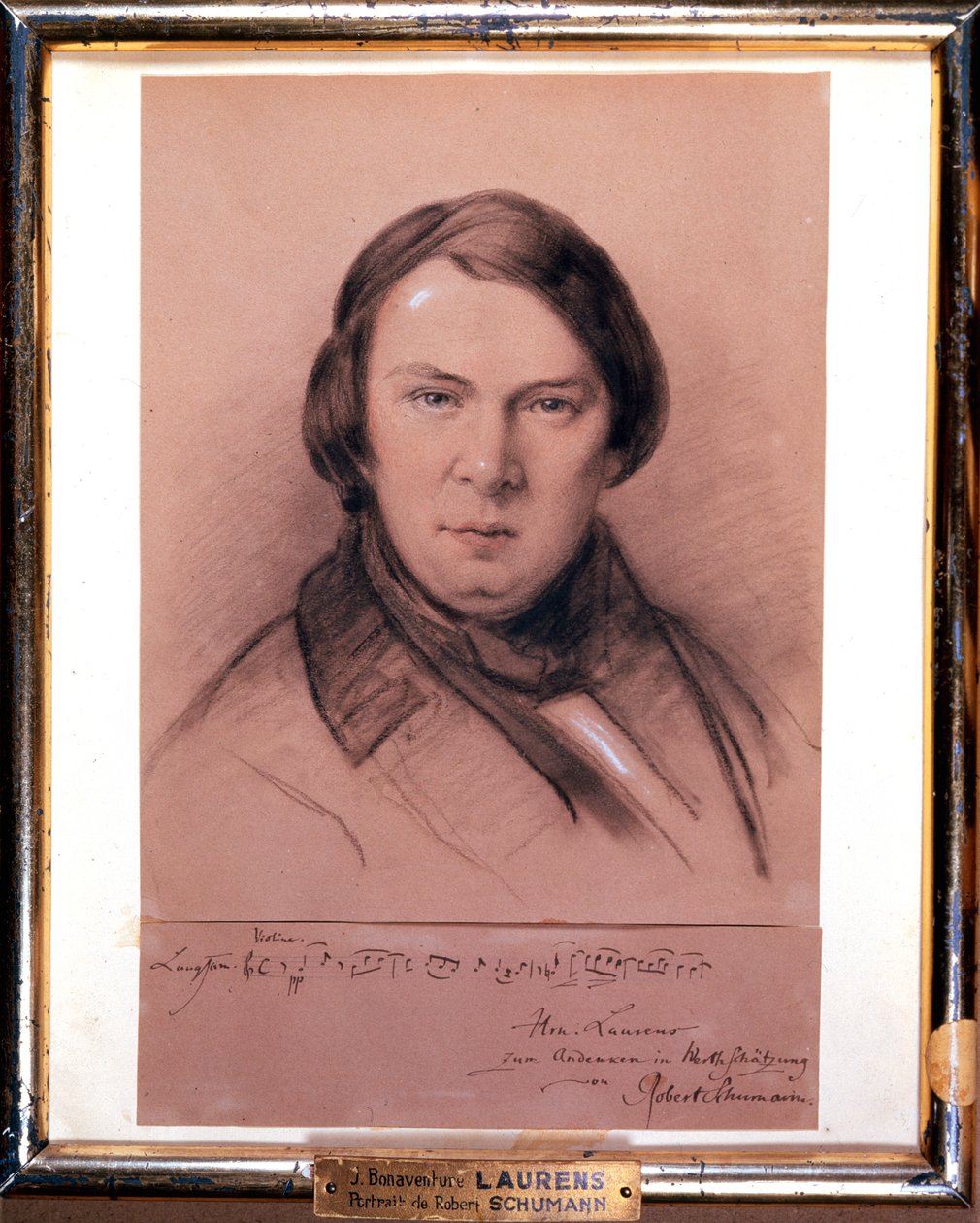 Robert Schumann , německý skladatel, polovina 19. století od Jean Joseph Bonaventure Laurens