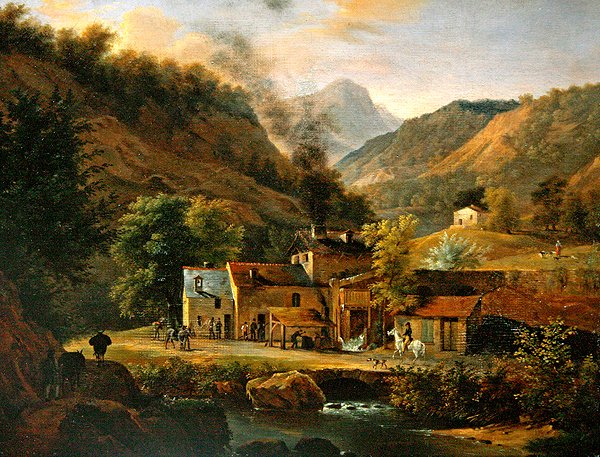 Dauphine Landscape, cca 1820 (olej na plátně) od Jean Joseph Xavier Bidauld