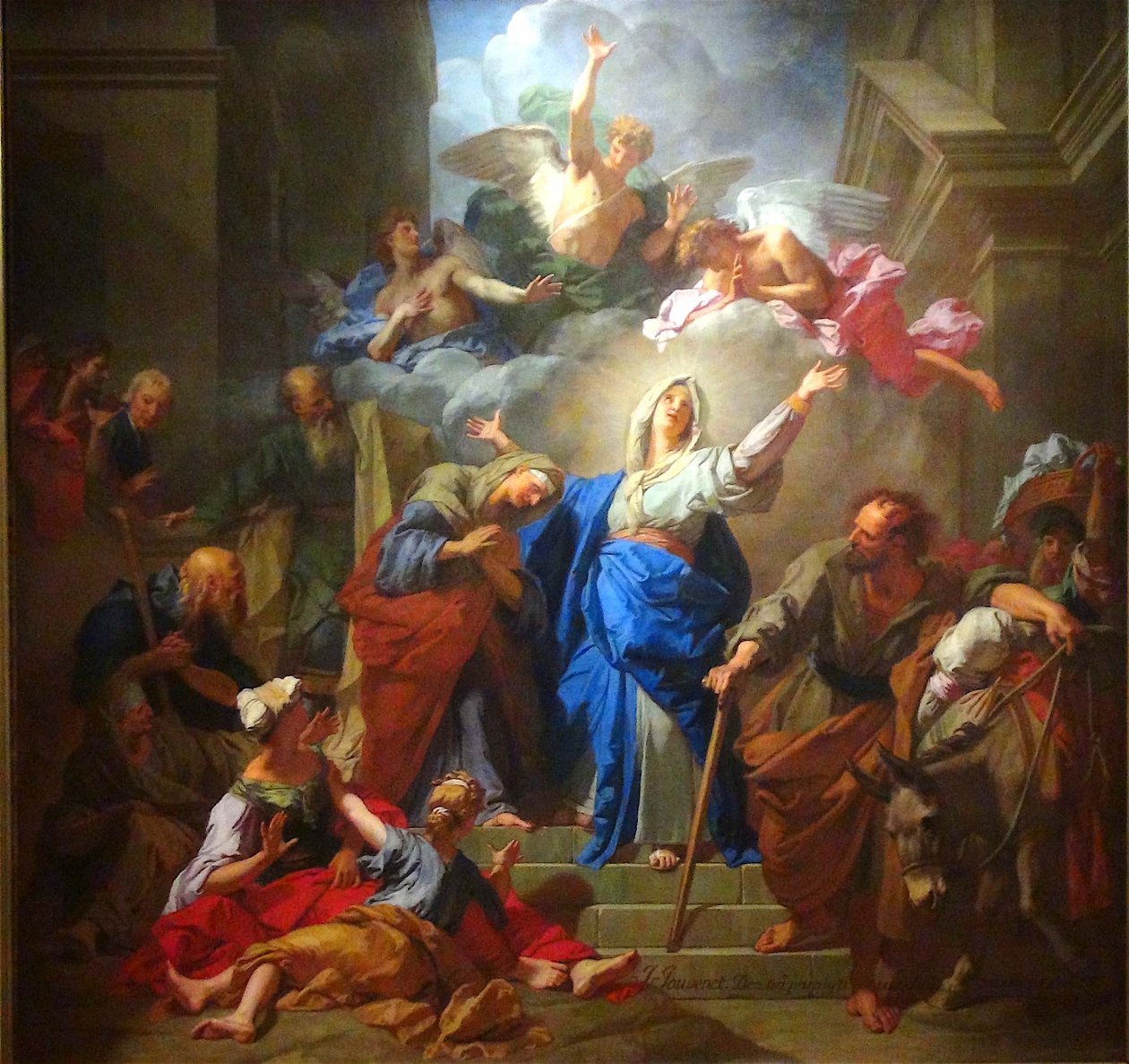 Francouzsky: La Visitation de la Vierge (Le Magnificat) Visitation de la Vierge by Jean Jouvenet od Jean Jouvenet