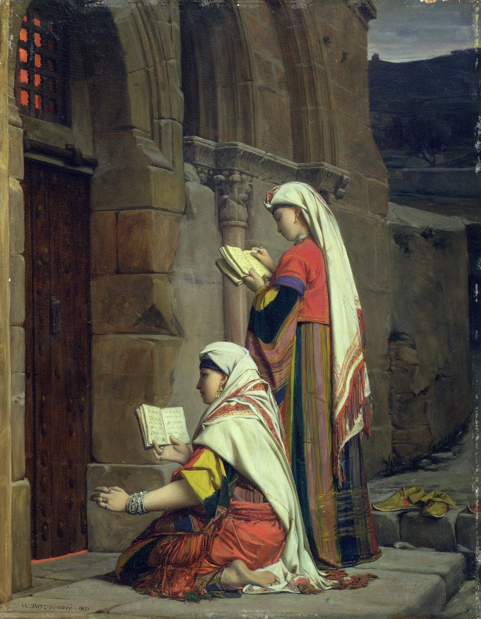 Křesťanské ženy u hrobu Panny Marie, 1871 od Jean Jules Antoine Lecomte du Nouy