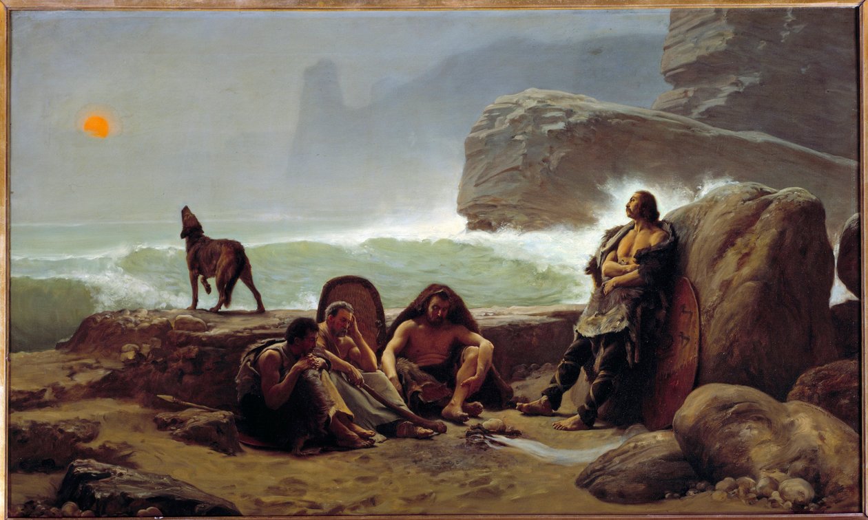 Gaulishovi strážci šance. Obraz Jean Jules Antoine Lecomte Du Nouy (1842-1923) od Jean Jules Antoine Lecomte du Nouy