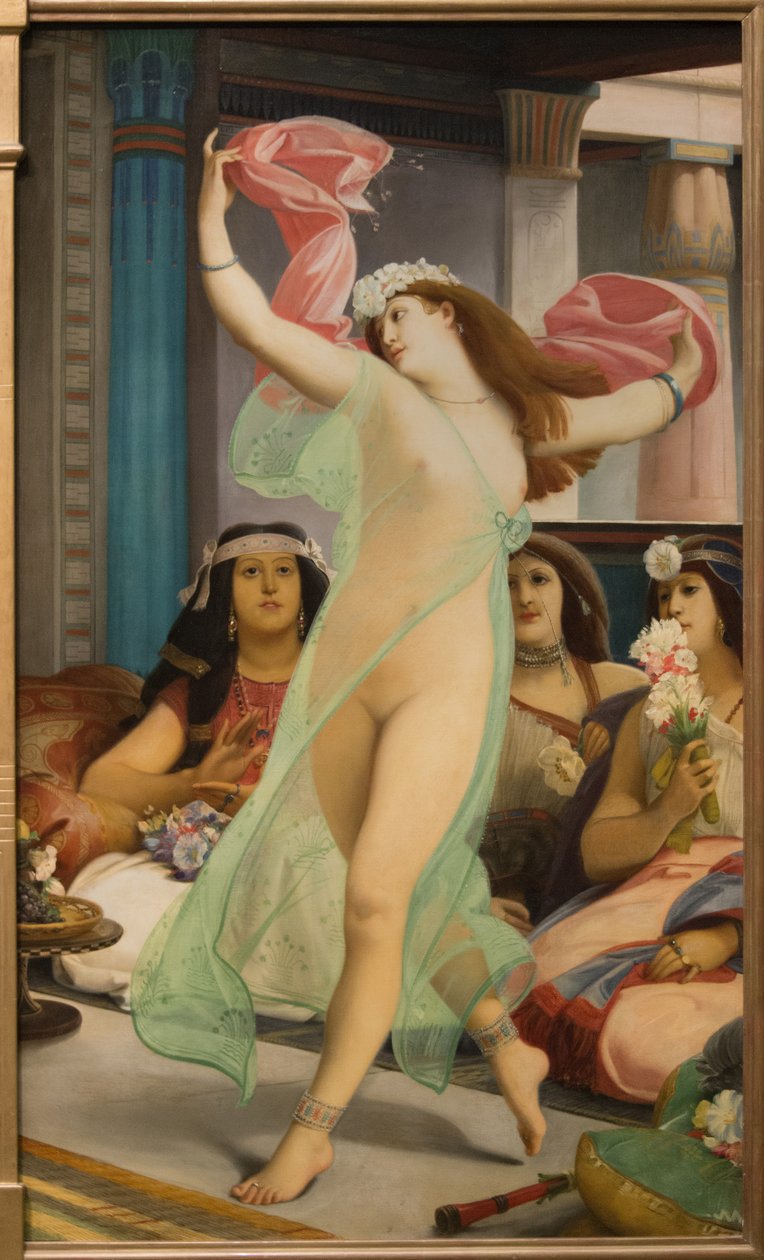 Orientální tanečnice v harému od Jean Jules Antoine Lecomte du Nouy
