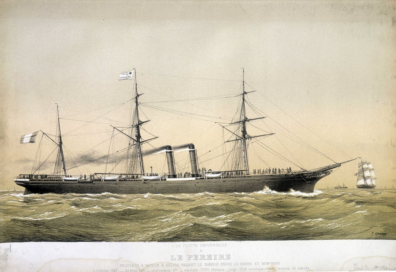 Parník Pereire byl parník a šroubovice sloužící mezi Le Havrem a New Yorkem a v roce 1868 mezi Brestem a New Yorkem. „The Pereire“ byla postavena v Glasgow v roce 1864. Patří do Compagnie Générale Transatlantique de Emile Pereire. od Jean Jules Koerner