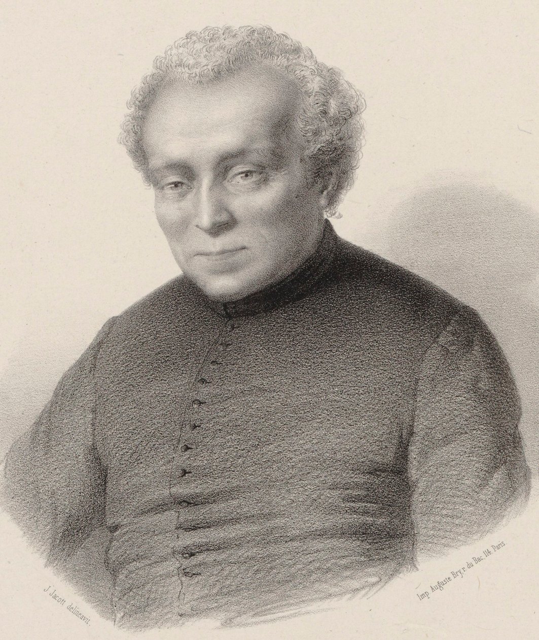 Portrét skladatele Louis Lambillotte 1797-1855. od Jean Julien Jacott