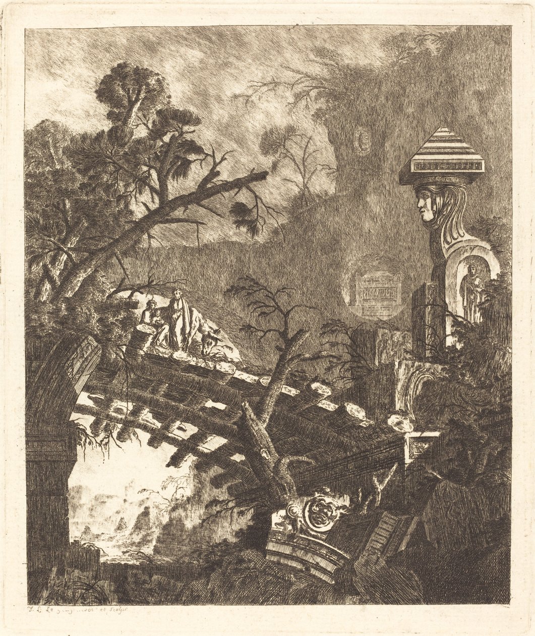 Útěk do Egypta od Jean Laurent Legeay