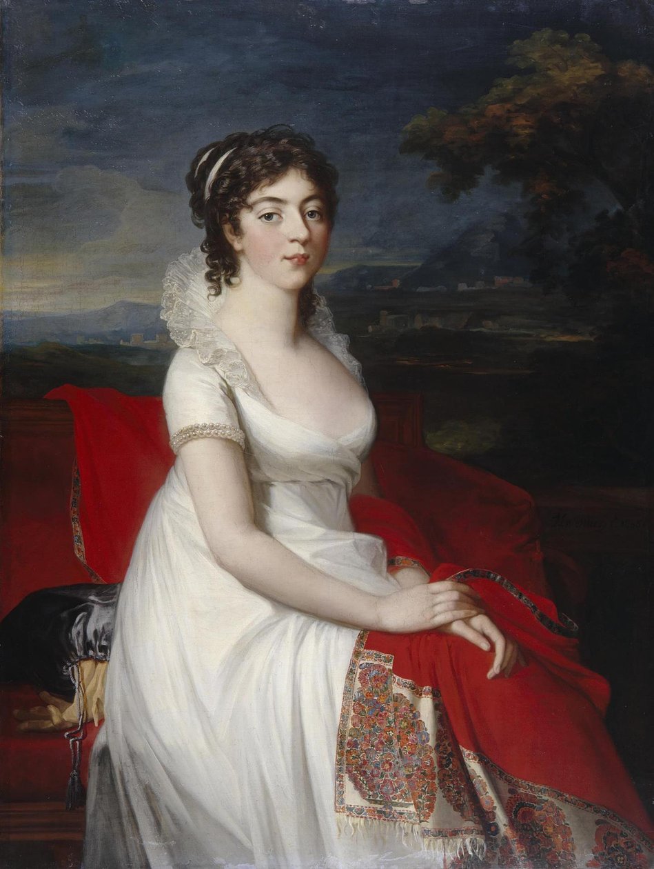 Portrét hraběnky Obolenskaya, 1806 od Jean Laurent Mosnier