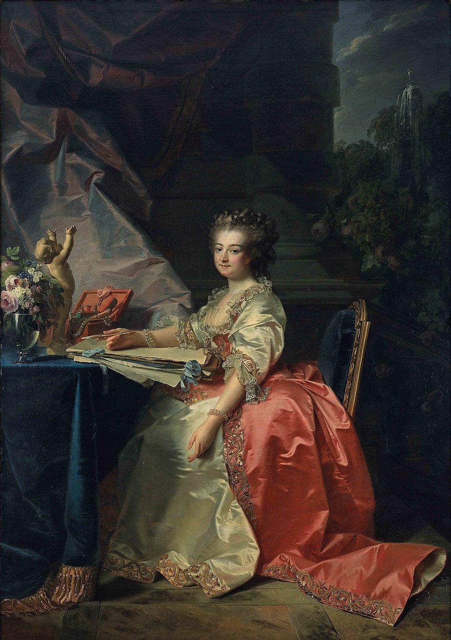 Portrét Marie Louise Savojské 1749-1792, princezna z Lamballe, 1780. od Jean Laurent Mosnier