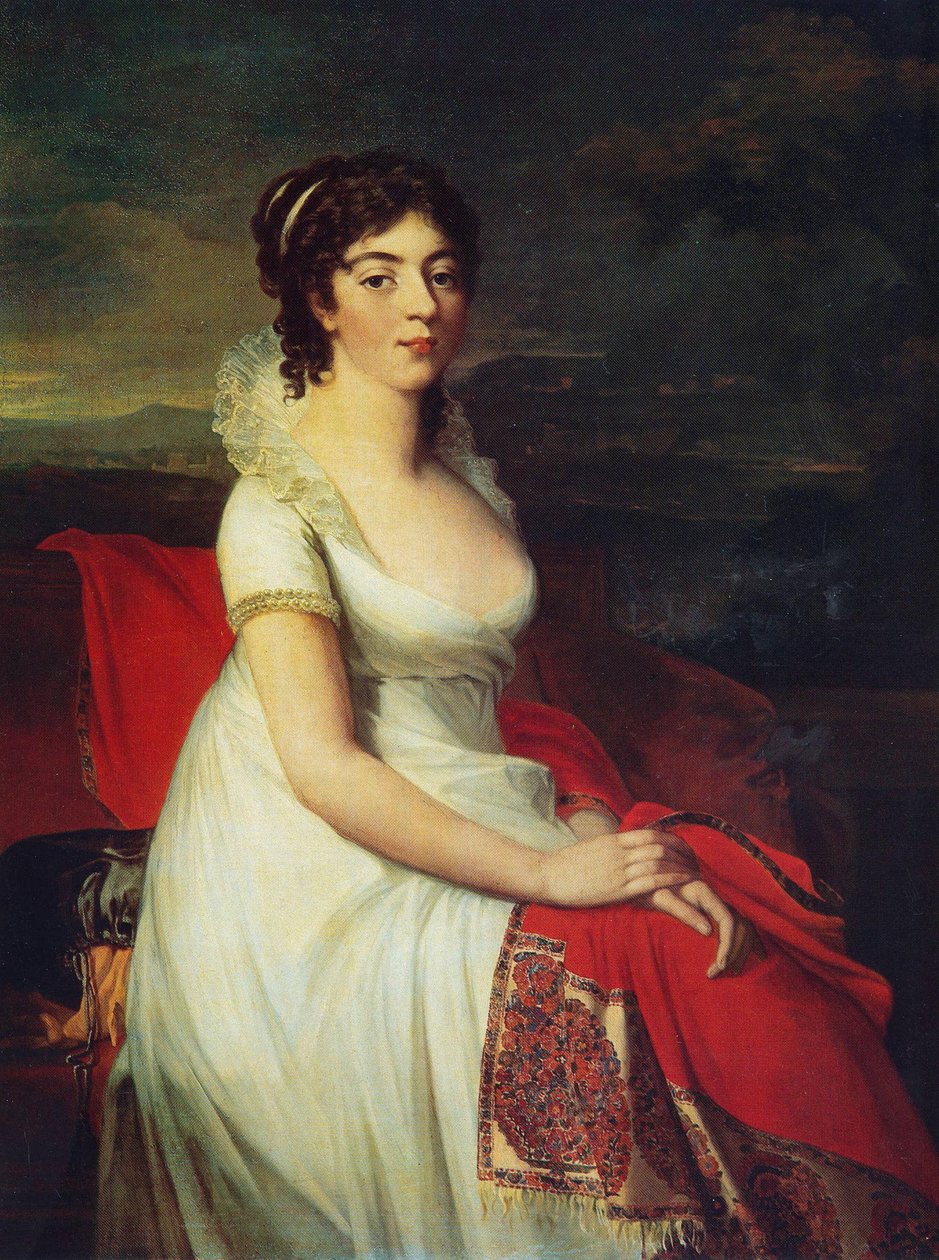Portrét kněžny Jelizavety Šachovské od Jean Laurent Mosnier