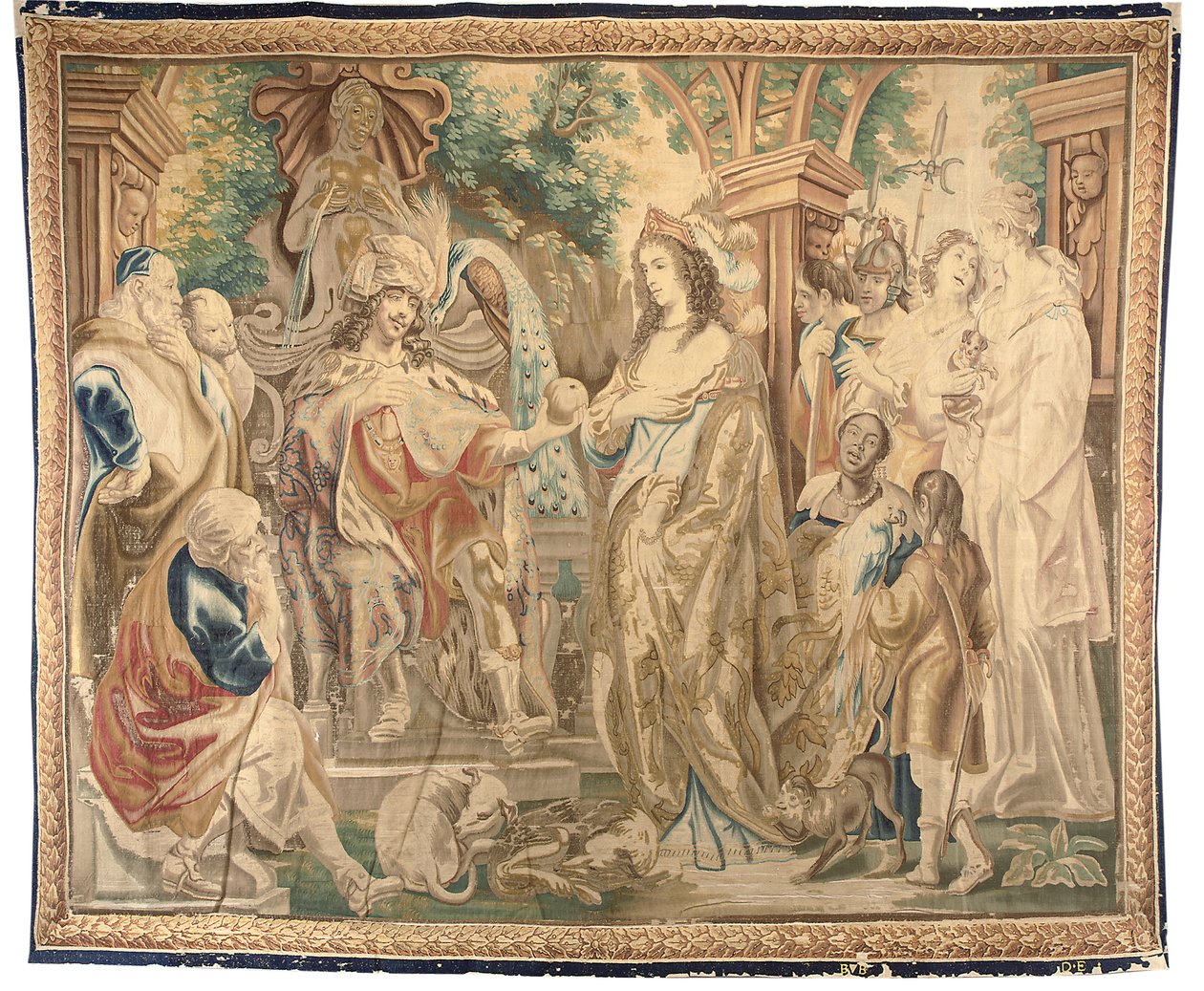 Bruselský gobelín ze sady šesti, cca 1650 (vlna a hedvábí) od Jean Le and Eggermans Daniel II Clerc