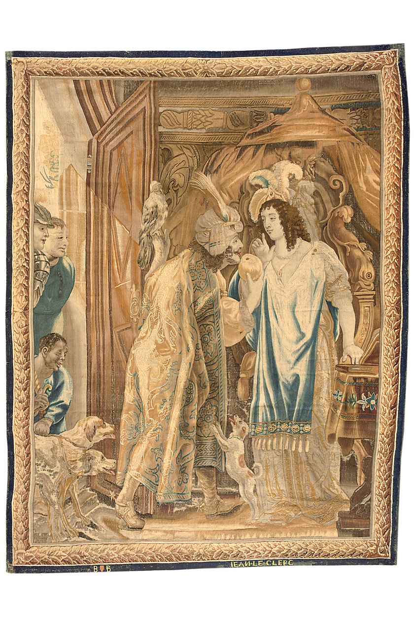 Bruselský gobelín ze sady šesti, cca 1650 (vlna a hedvábí) od Jean Le and Eggermans Daniel II Clerc