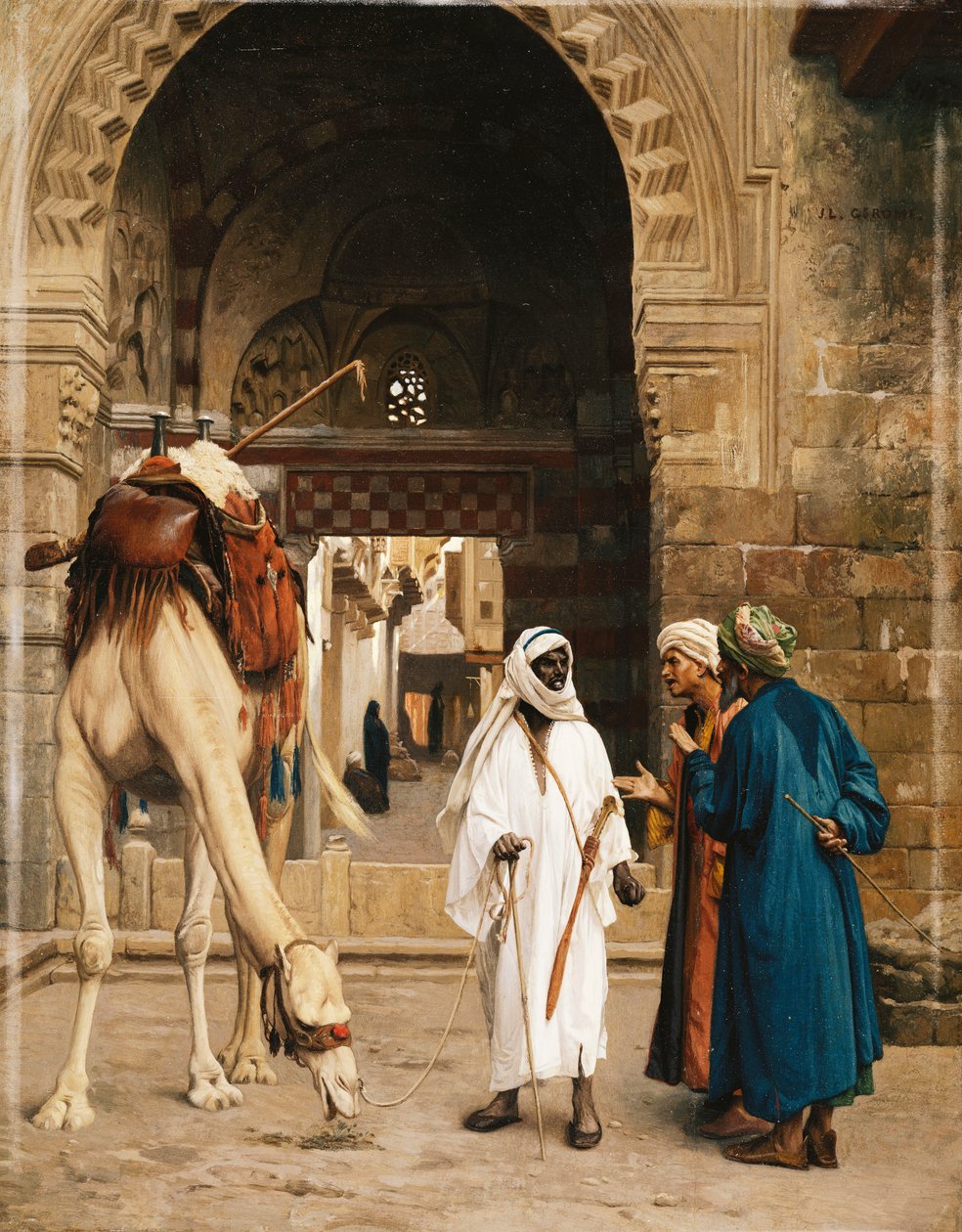Spor mezi Araby; Dispute d"Arabes, 1872 od Jean Leon Gerome
