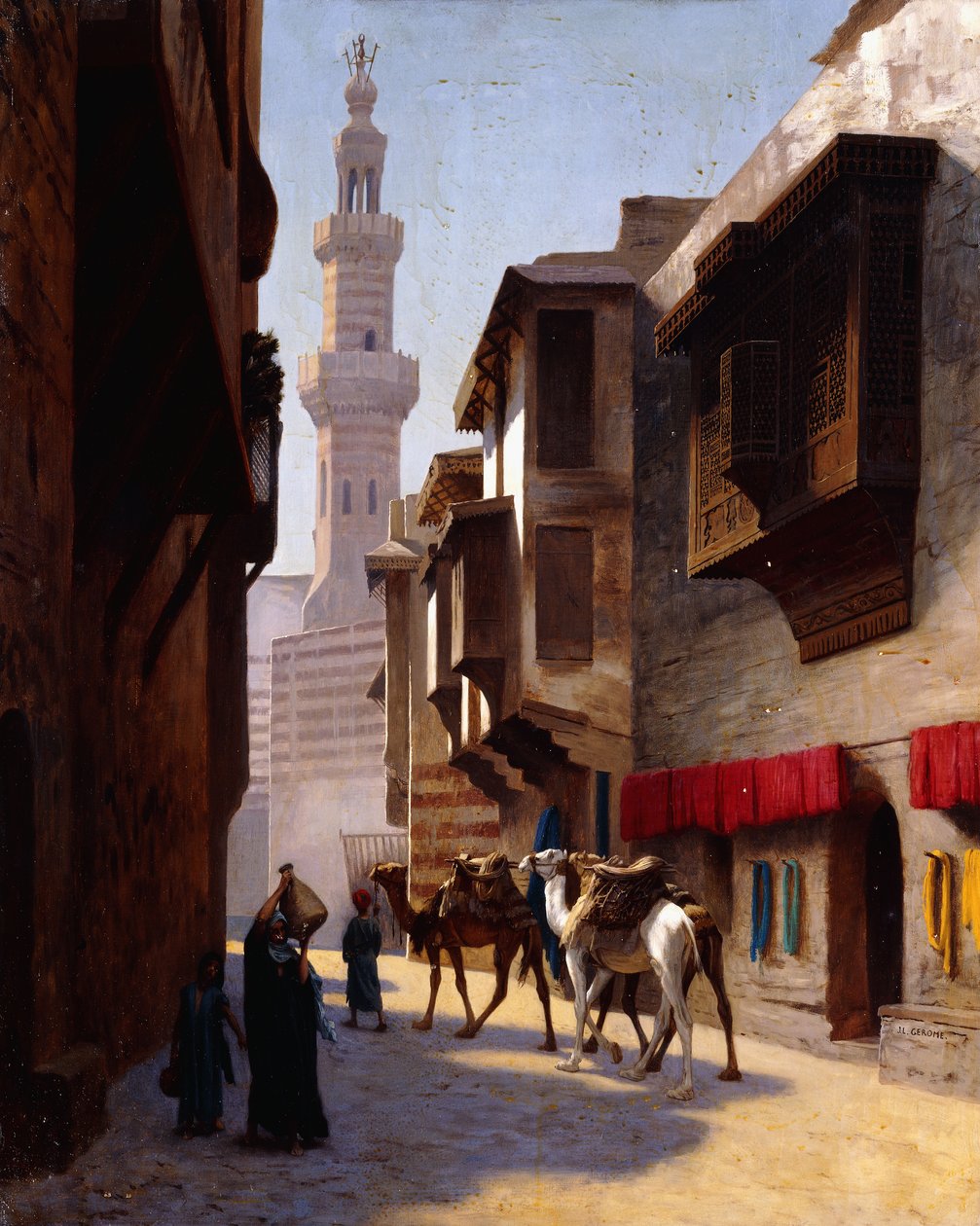 Ulice v Káhiře, od Jean Leon Gerome