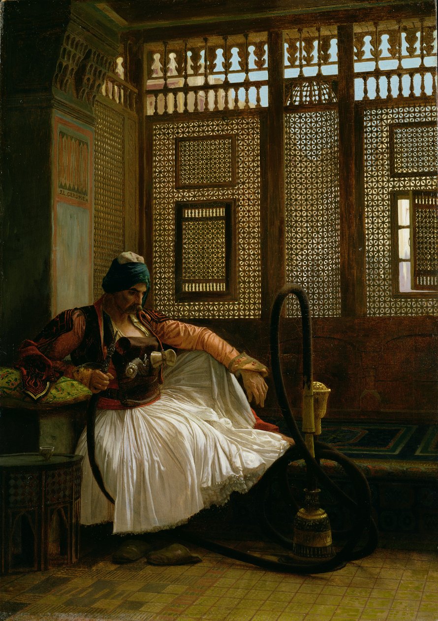 Arnaut Smoking (panel) od Jean Leon Gerome