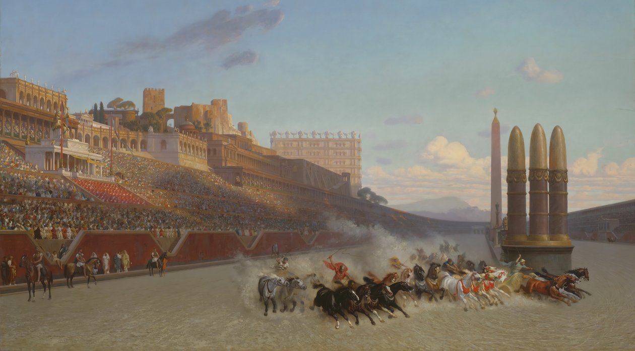 Chariot Race, 1876. od Jean Leon Gerome