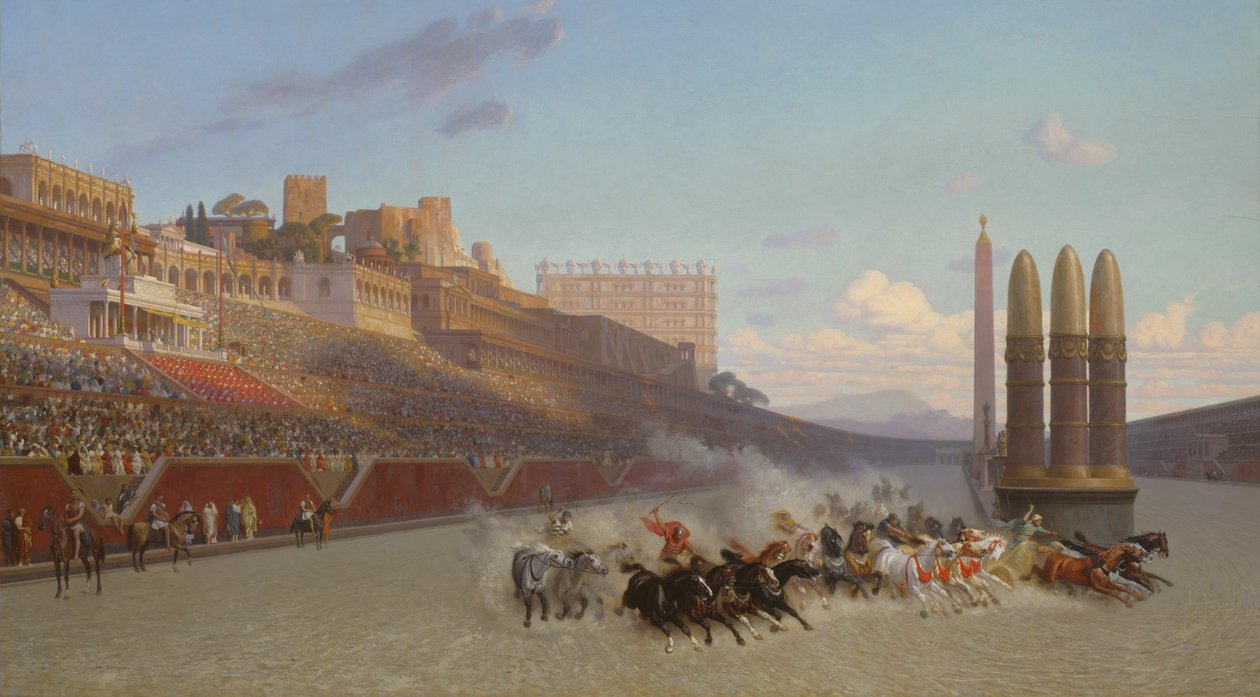 Chariot Race, 1876 od Jean Leon Gerome