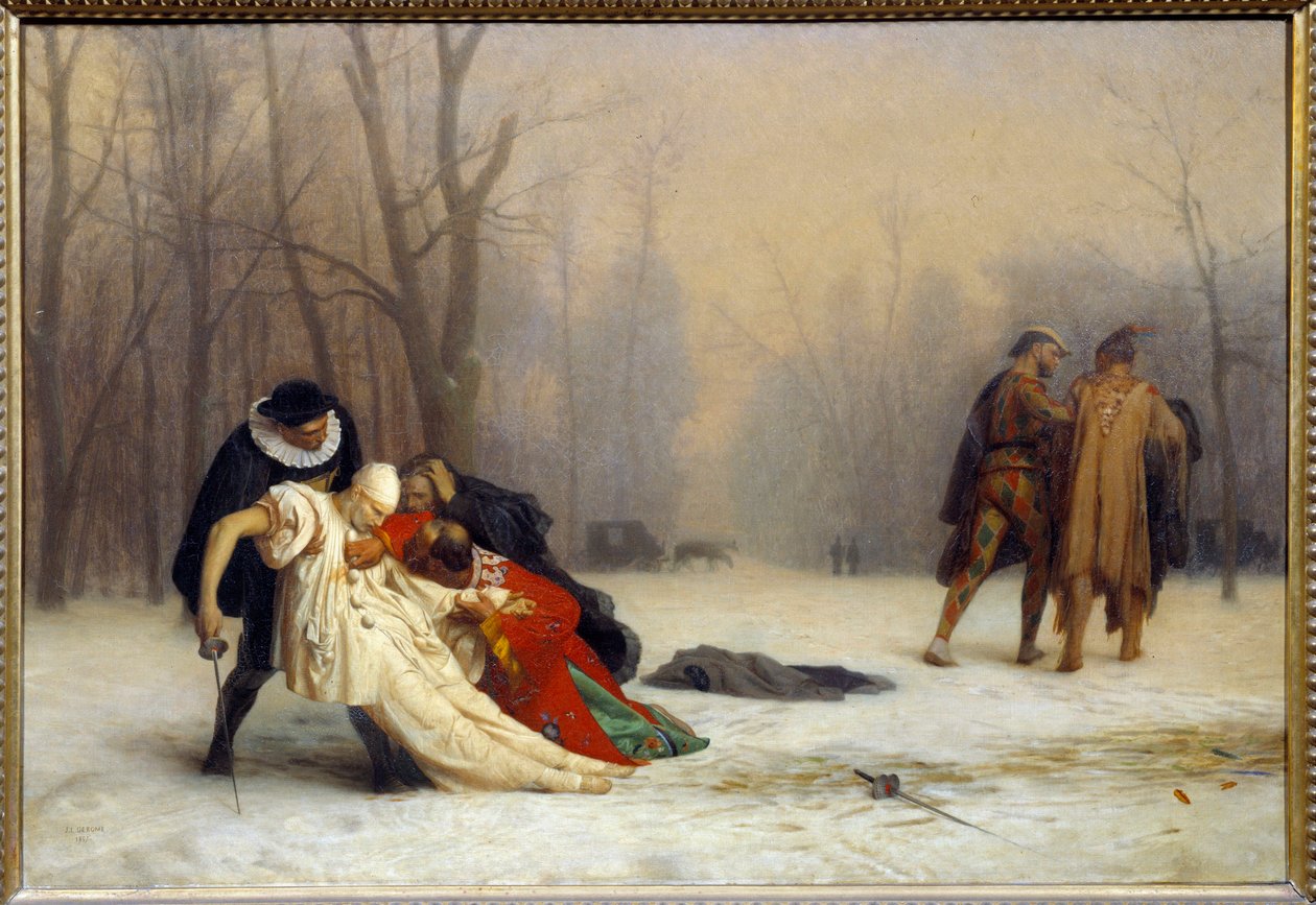 Souboj po míčové masce Obraz Jean Leon Gerome (1824-1904) od Jean Leon Gerome