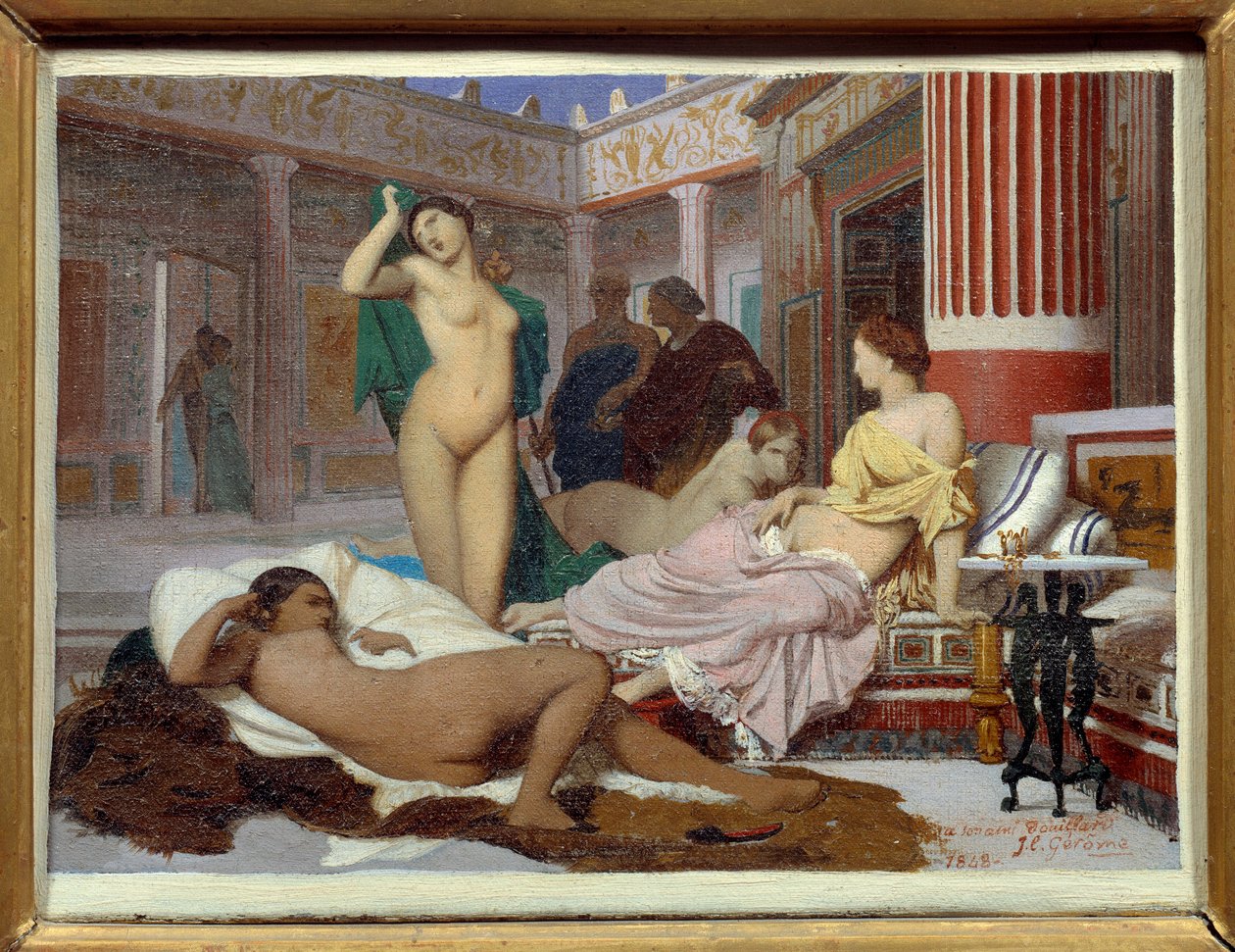 Řecký interiér. Obraz Jean Leon Gerome (1824-1904) od Jean Leon Gerome