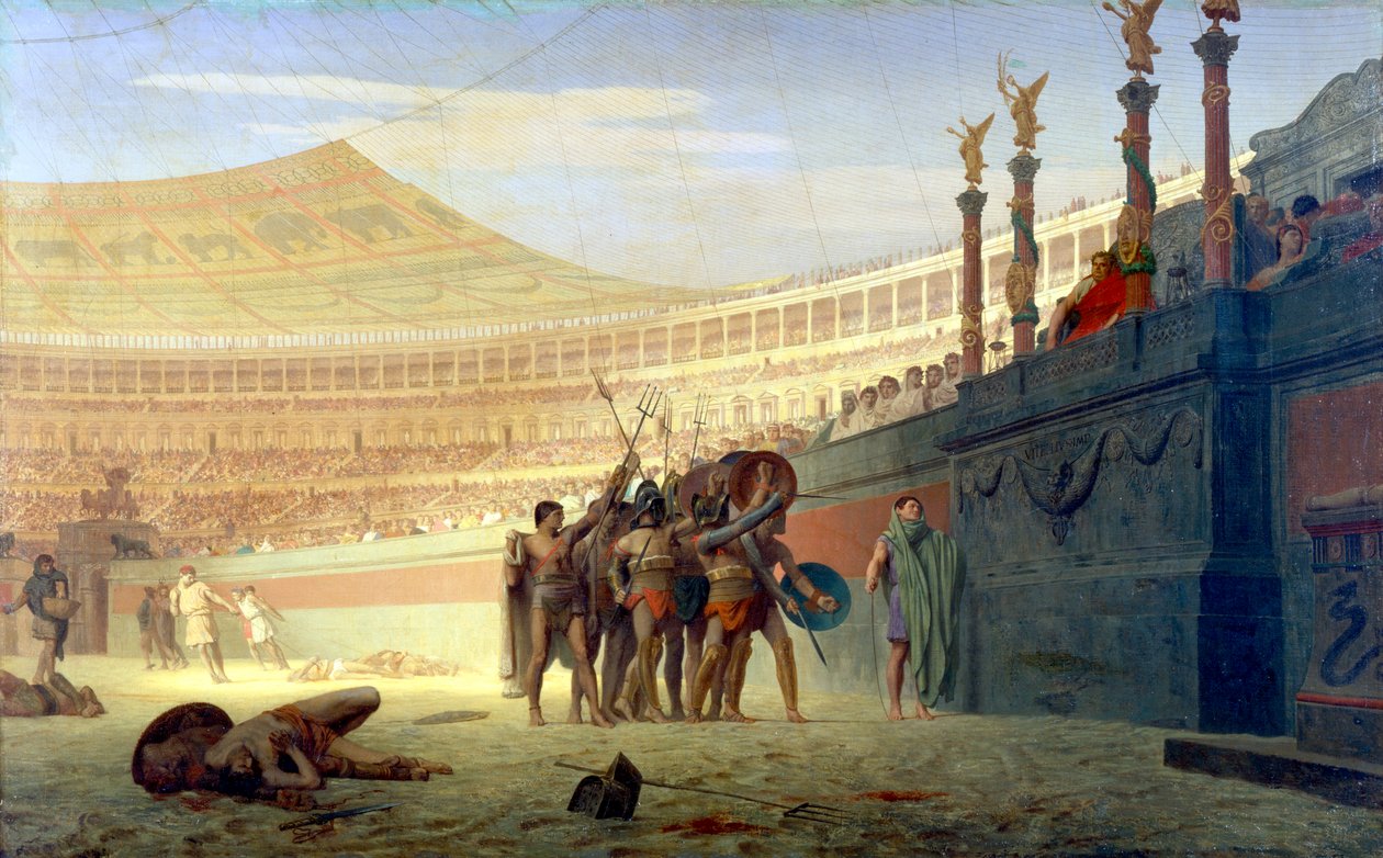 Nazdar Caesare! Zdravíme vás my, kteří se chystáme zemřít, 19. století od Jean Leon Gerome