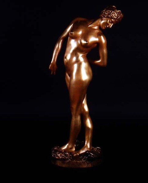 Nahá postava (zlacený bronz) od Jean Leon Gerome
