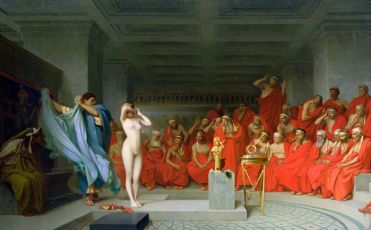 Phryne před Areopage od Jean Leon Gerome