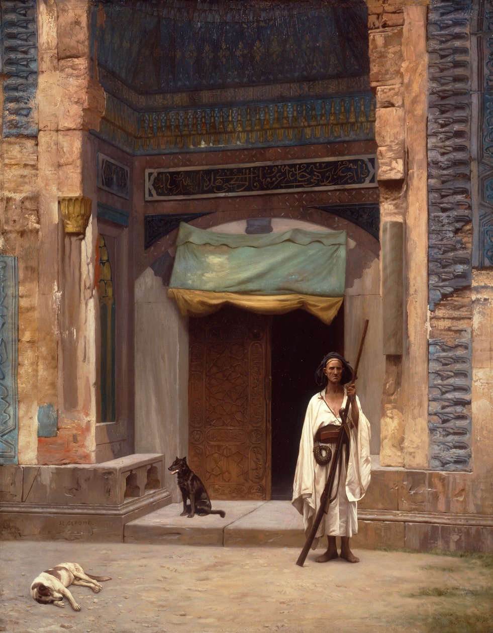 Portál Zelené mešity (olej na plátně) od Jean Leon Gerome