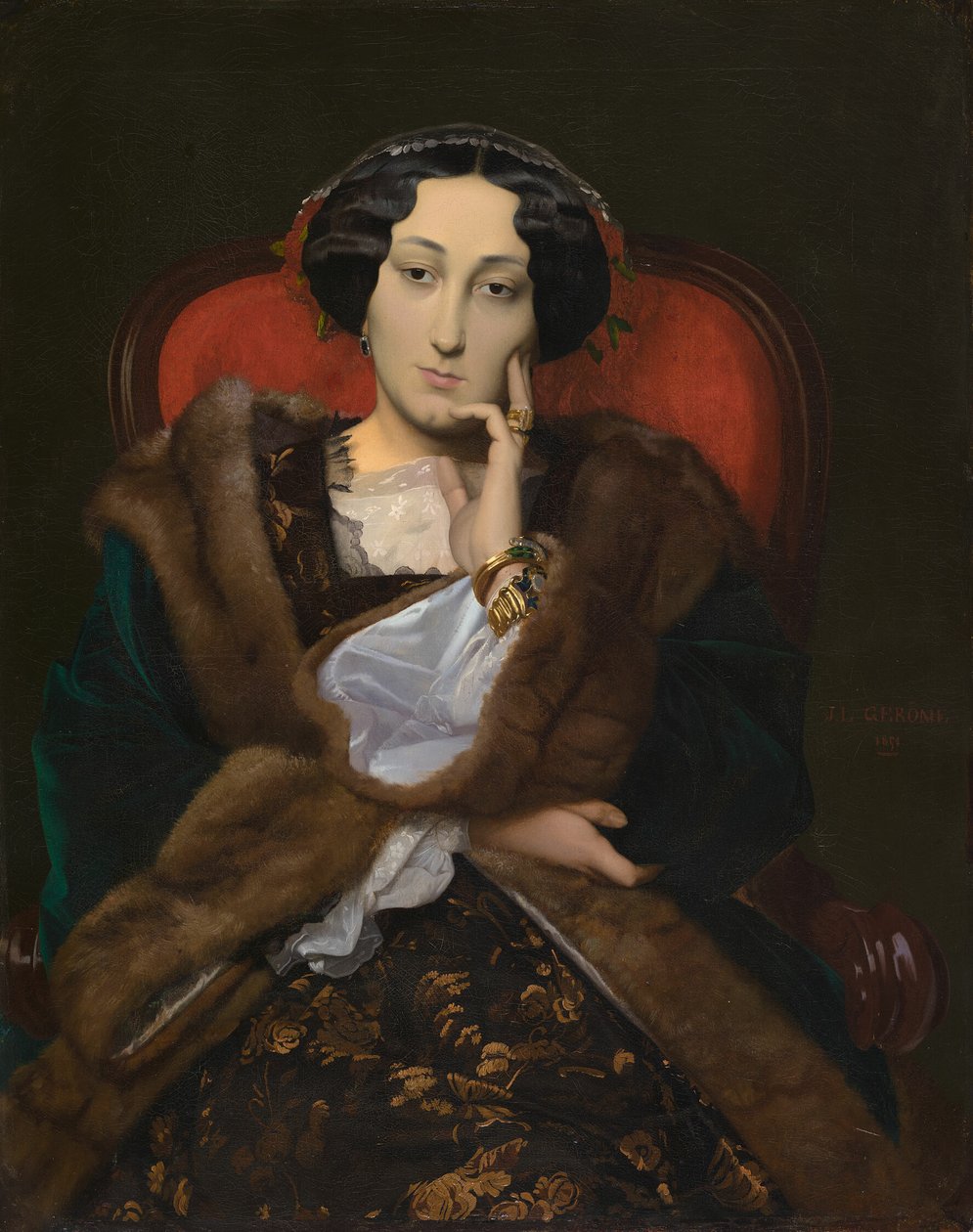 Portrét ženy od Jean Leon Gerome