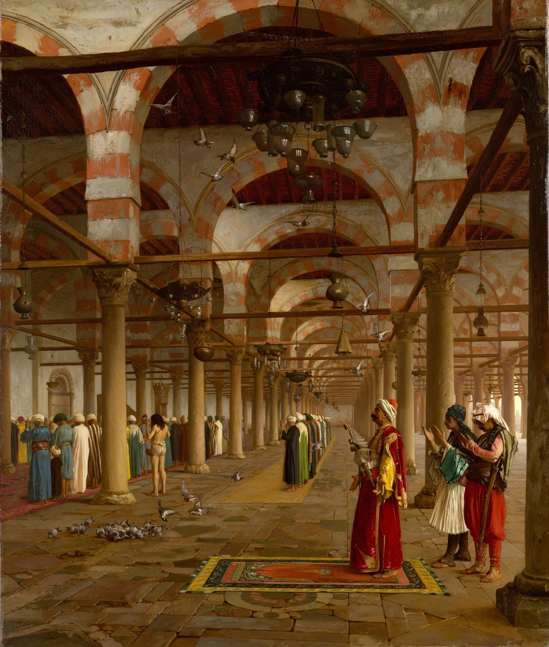 Modlitba v mešitě od Jean Leon Gerome