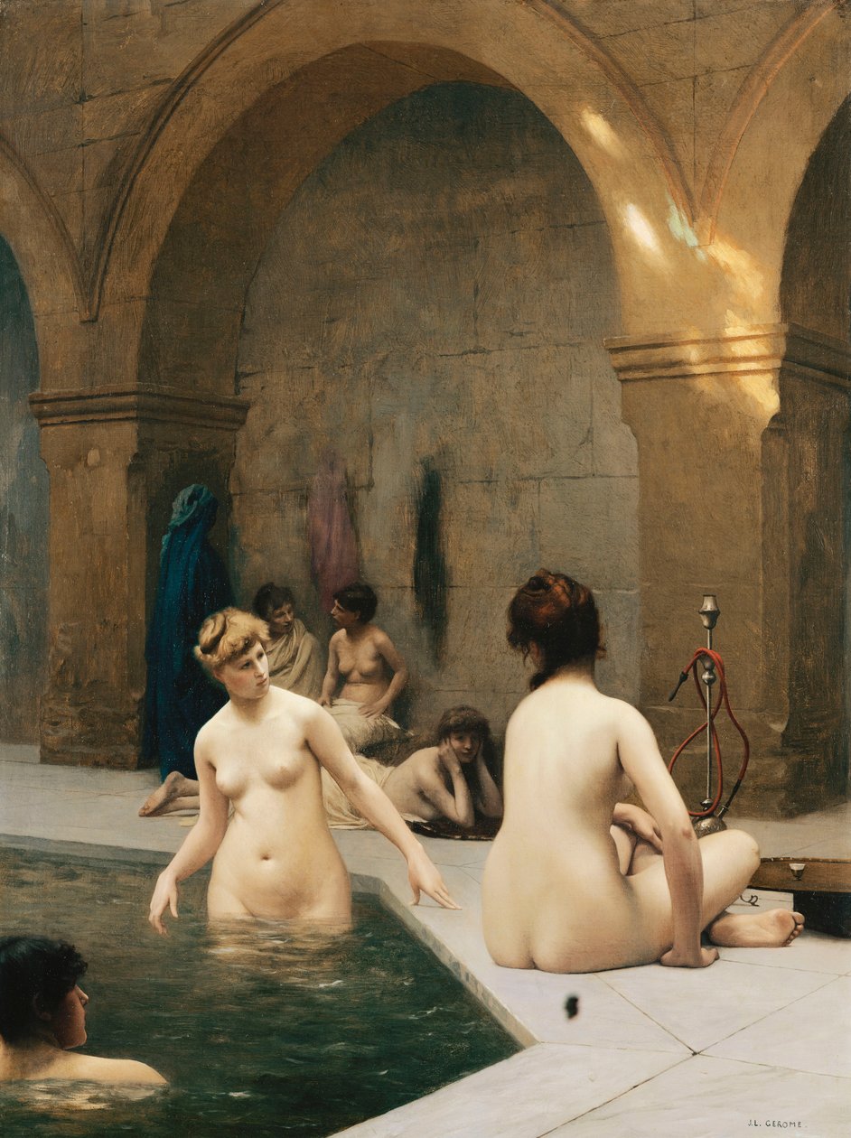The Bathers; Baigneuses, kolem roku 1889 od Jean Leon Gerome