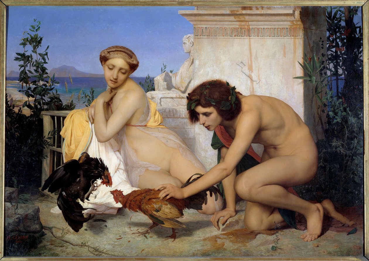 Kohoutí souboj od Jean Leon Gerome