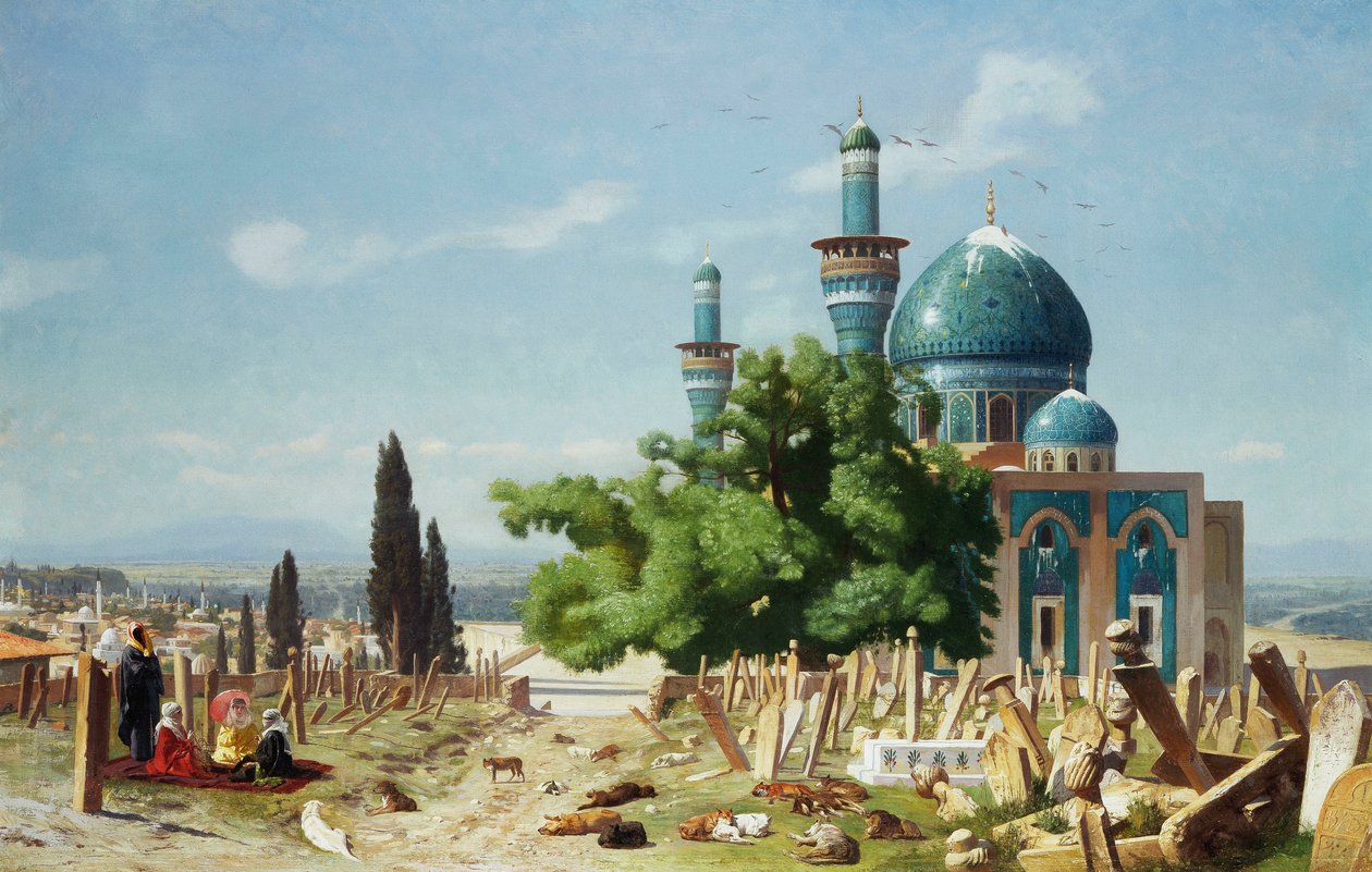 Pole odpočinku, Brousse od Jean Leon Gerome