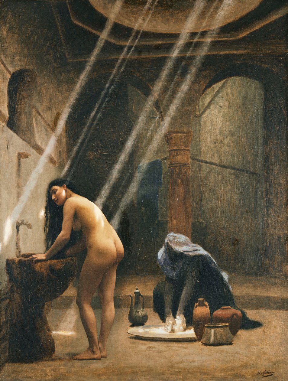 Maurské lázně od Jean Leon Gerome