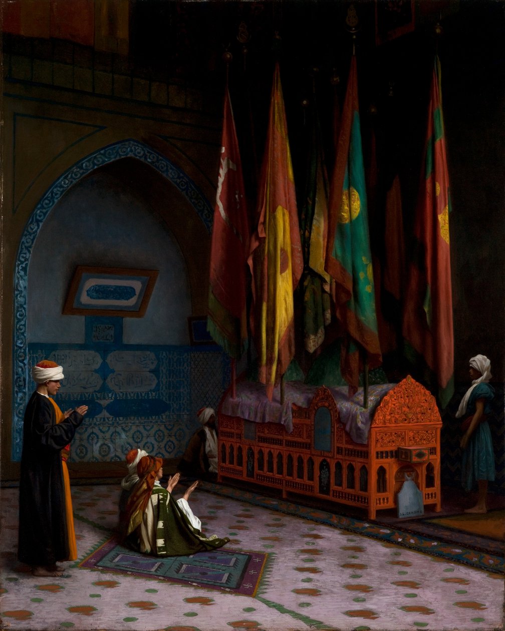 Stráž u sultánovy hrobky, cca 1880 (olej na plátně) od Jean Leon Gerome