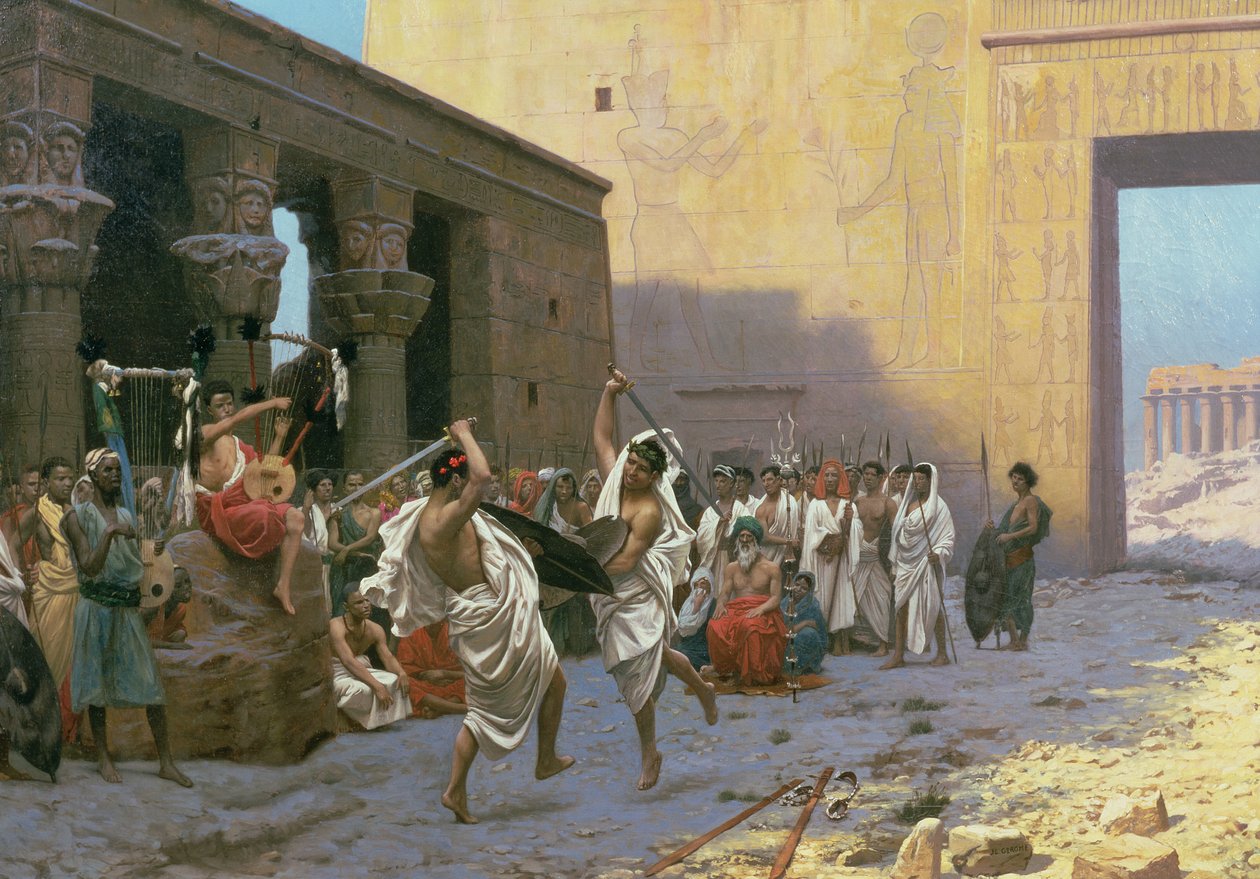 Mečový tanec (La Phyrique) od Jean Leon Gerome