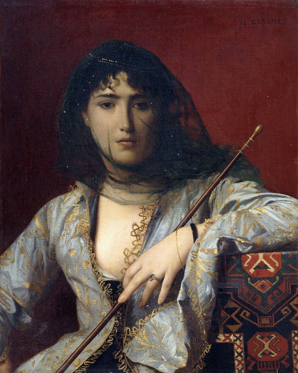 Zahalená čerkeská dáma, od Jean Leon Gerome