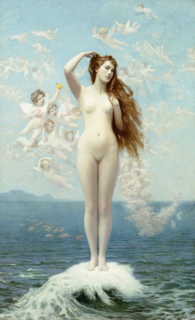 Venuše stoupá od Jean Leon Gerome