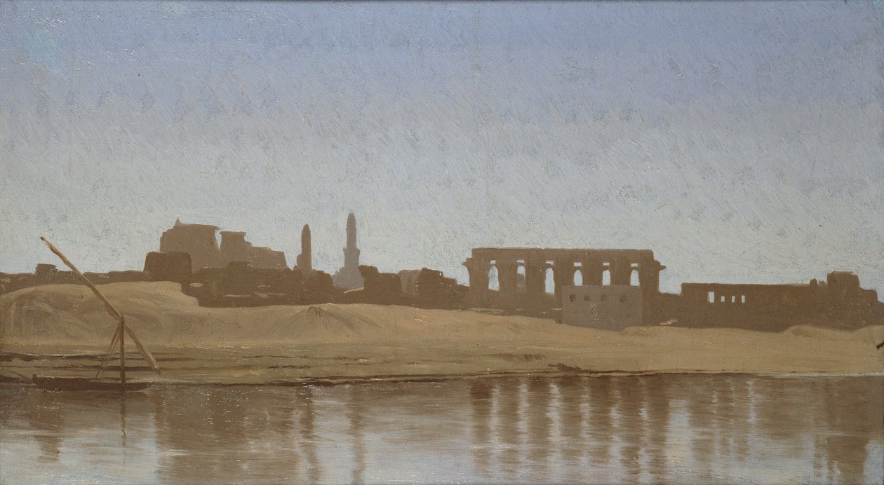 Pohled na Nil v Luxoru, 1857 od Jean Leon Gerome