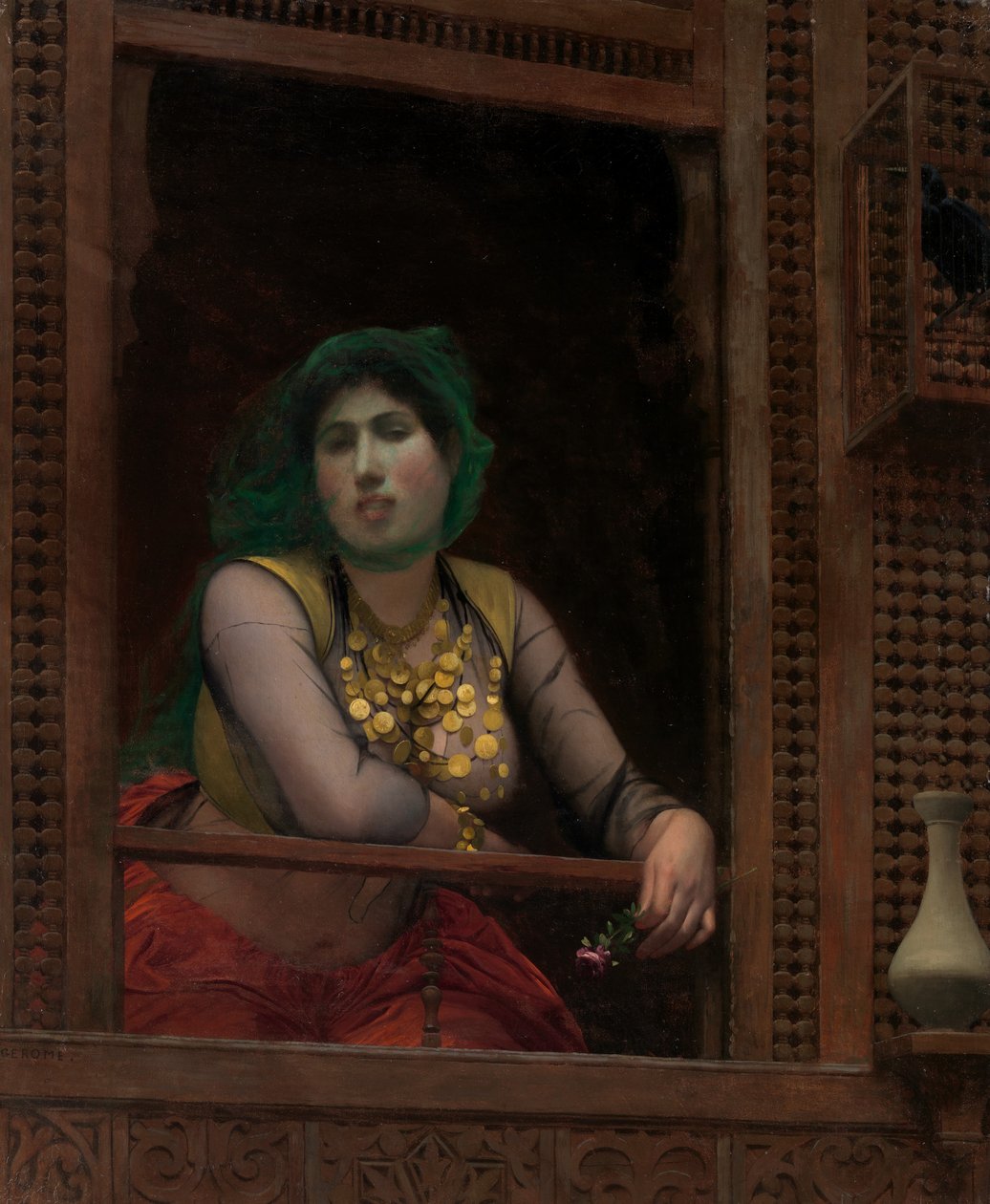 Žena na balkóně, 1887-88. od Jean Leon Gerome